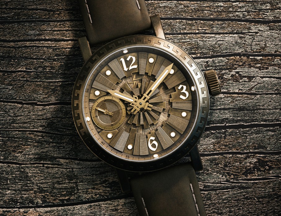 аркаим tcb 3603 43 мм ручной завод вид сзади