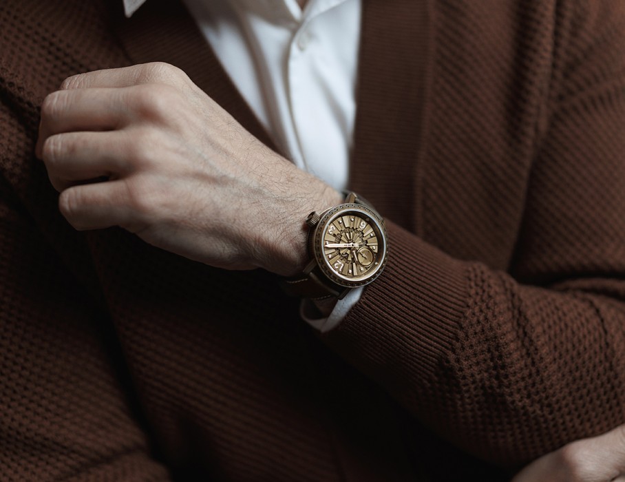 аркаим tcb 3603 43 мм ручной завод вид справа