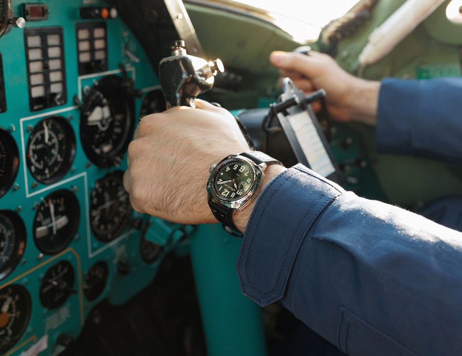 беркут tcb 3603 42мм ручной завод спереди