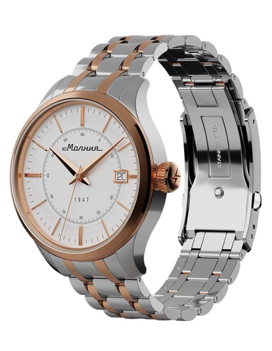 дебют tcb 2416 41 мм автоподзавод от бренда молния вид слева