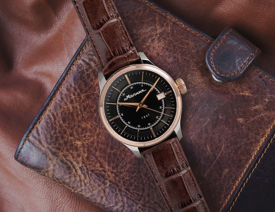 дебют tcb 2416 41 мм автоподзавод вид слева