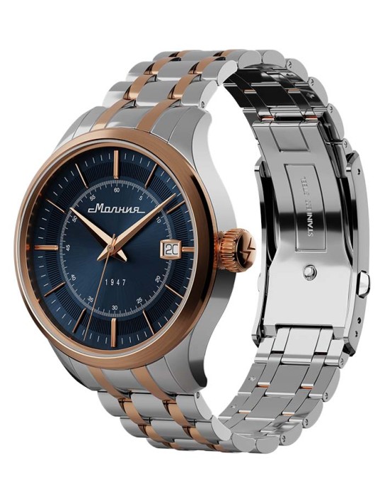 дебют tcb 2416 41 мм автоподзавод от бренда молния вид слева