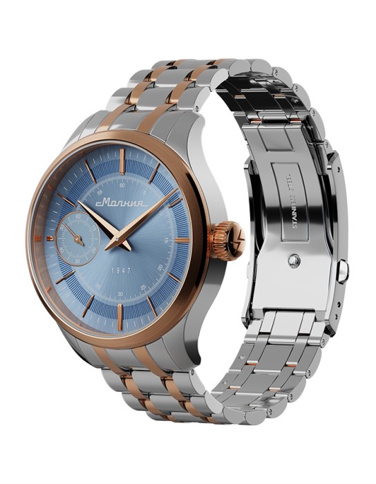 дебют tcb 3603 41 мм ручной завод от бренда молния вид слева