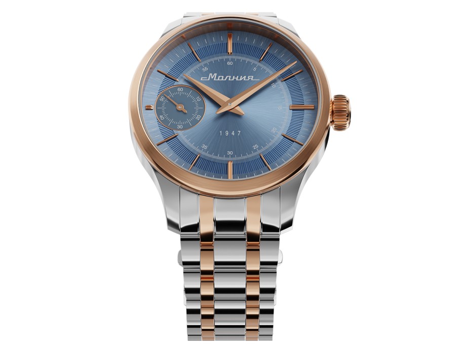 дебют tcb 3603 41 мм ручной завод из россии вид сбоку