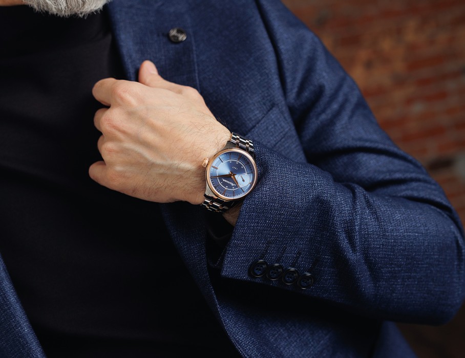 дебют tcb 3603 41 мм ручной завод спереди