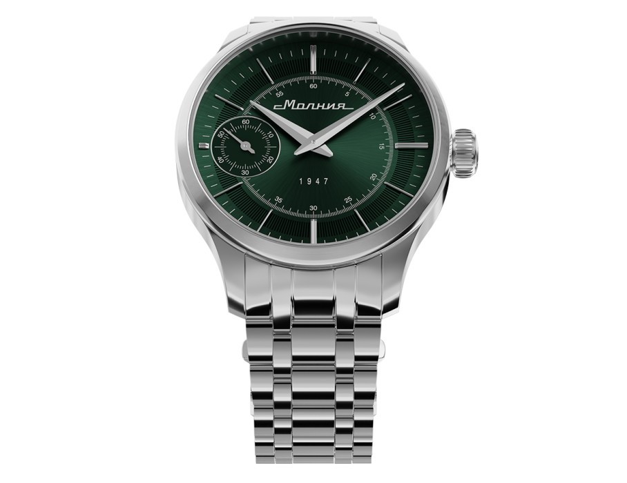 дебют tcb 3603 41 мм ручной завод из россии вид сбоку