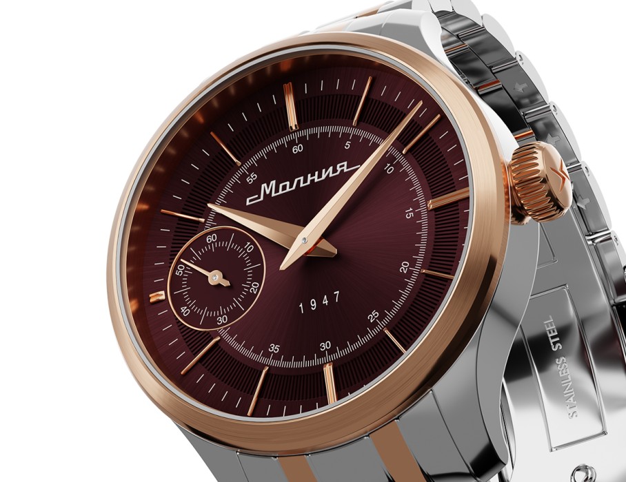 дебют tcb 3603 41 мм ручной завод для взрослого возраста с изнаночной стороны