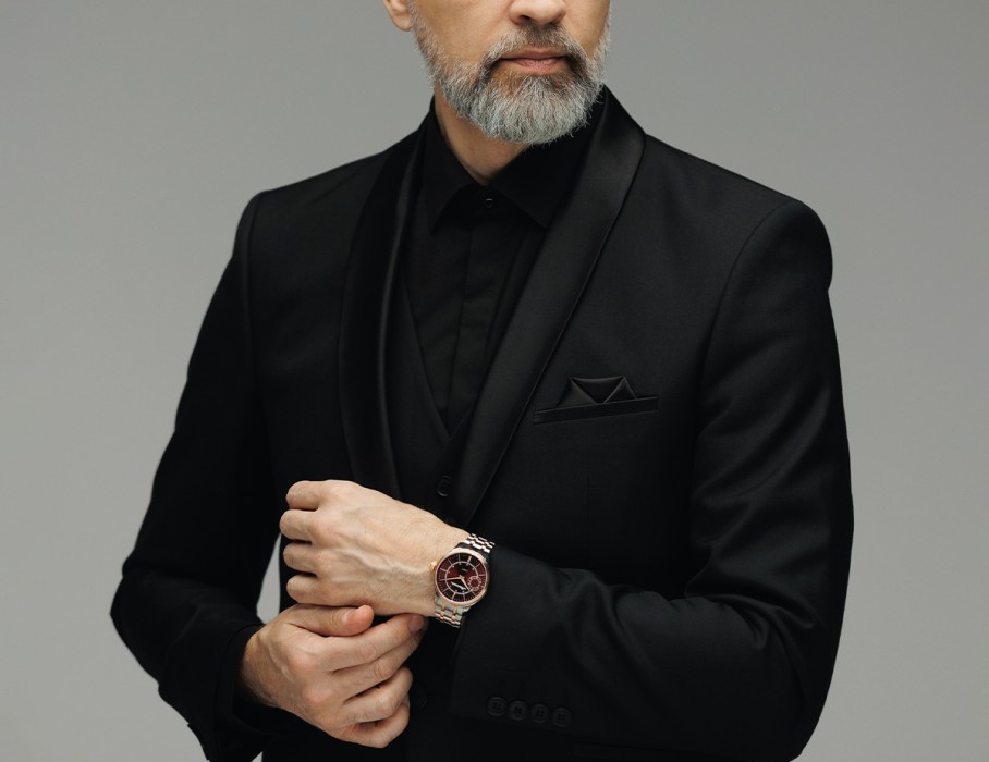 дебют tcb 3603 41 мм ручной завод вид сбоку