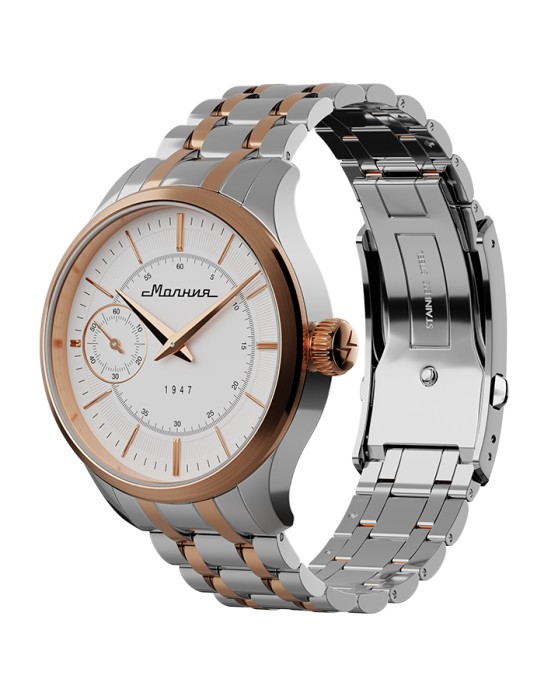 дебют tcb 3603 41 мм ручной завод от бренда молния вид слева