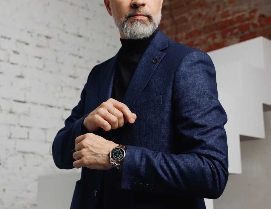 дебют tcb 3603 41 мм ручной завод спереди