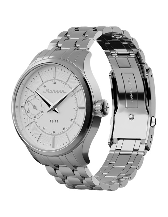 дебют tcb 3603 41 мм ручной завод от бренда молния вид слева