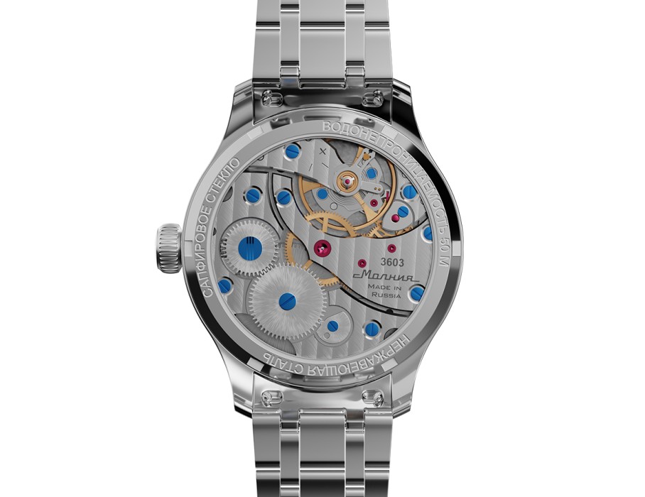 дебют tcb 3603 41 мм ручной завод из стали спереди