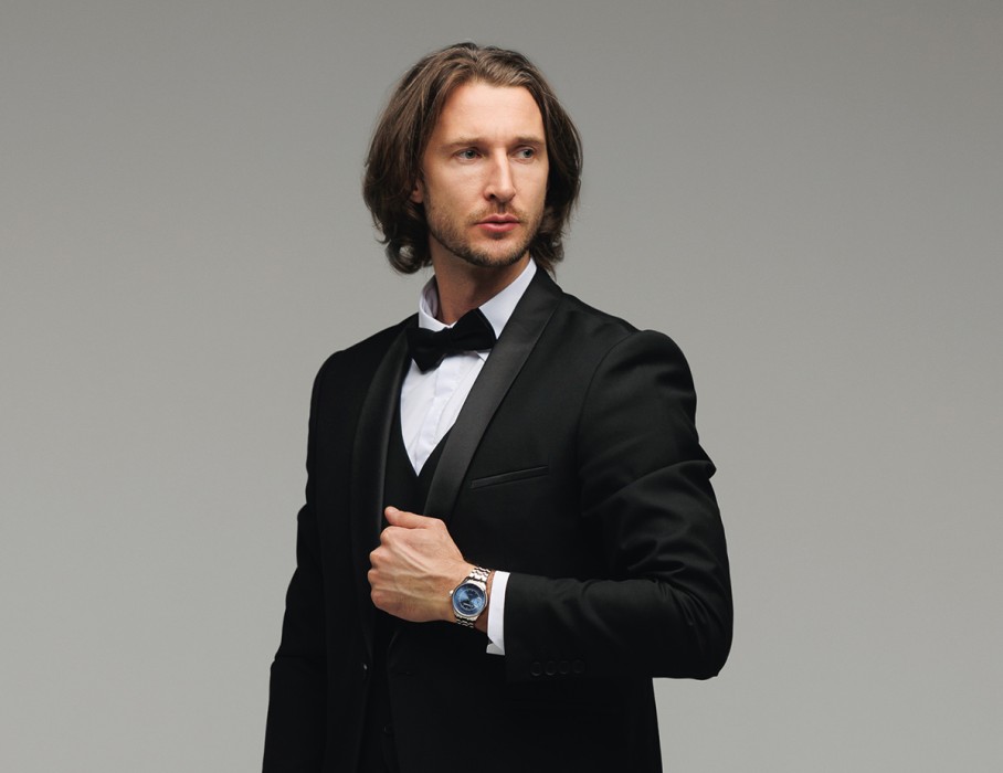 дебют tcb 3603 41 мм ручной завод вид справа