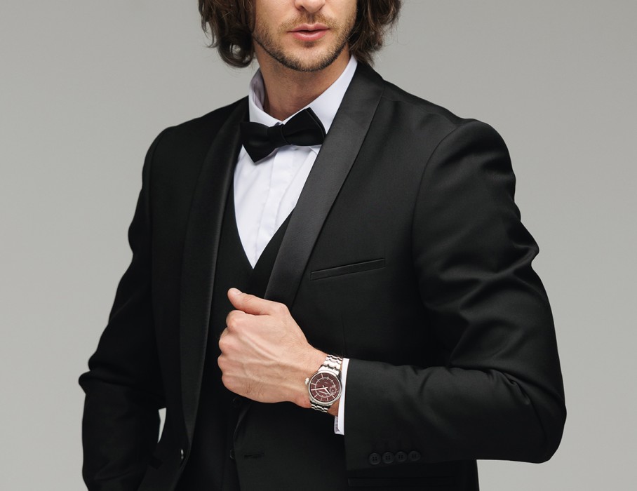 дебют tcb 3603 41 мм ручной завод вид справа