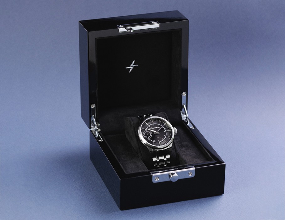 дебют tcb 3603 41 мм ручной завод вид слева