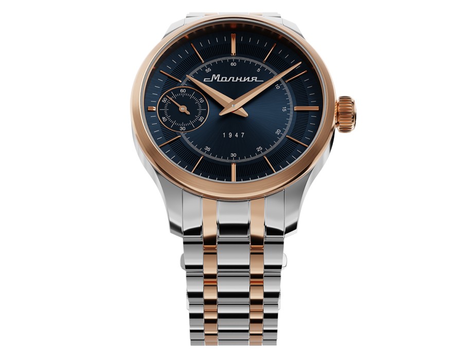 дебют tcb 3603 41 мм ручной завод из россии вид сбоку