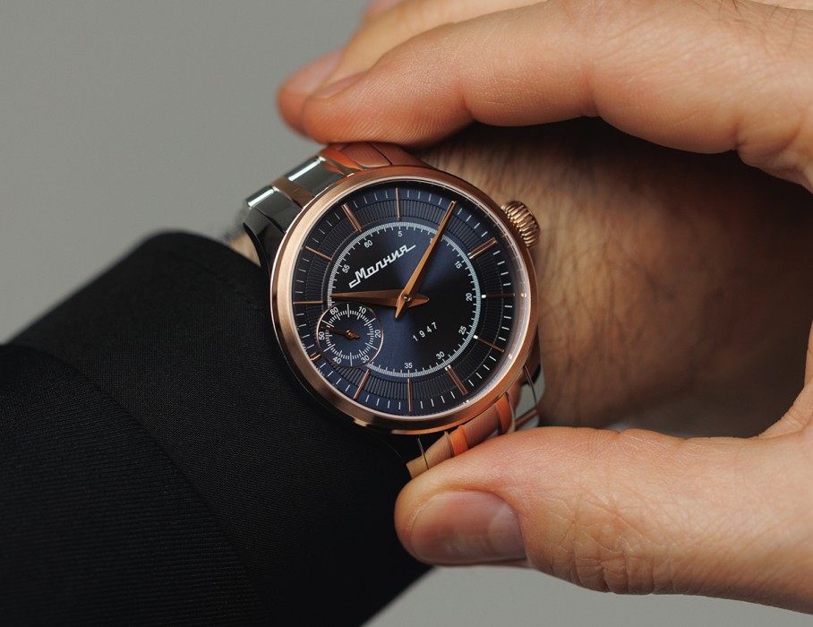 дебют tcb 3603 41 мм ручной завод вид сбоку