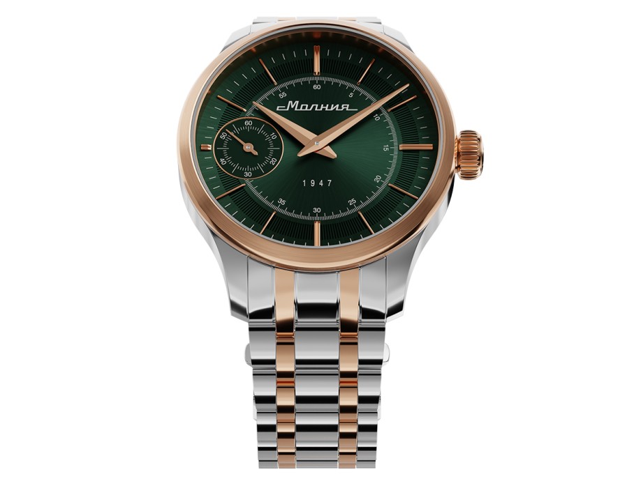 дебют tcb 3603 41 мм ручной завод из россии вид сбоку