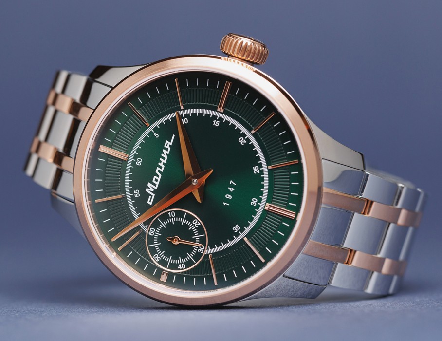 дебют tcb 3603 41 мм ручной завод вид слева