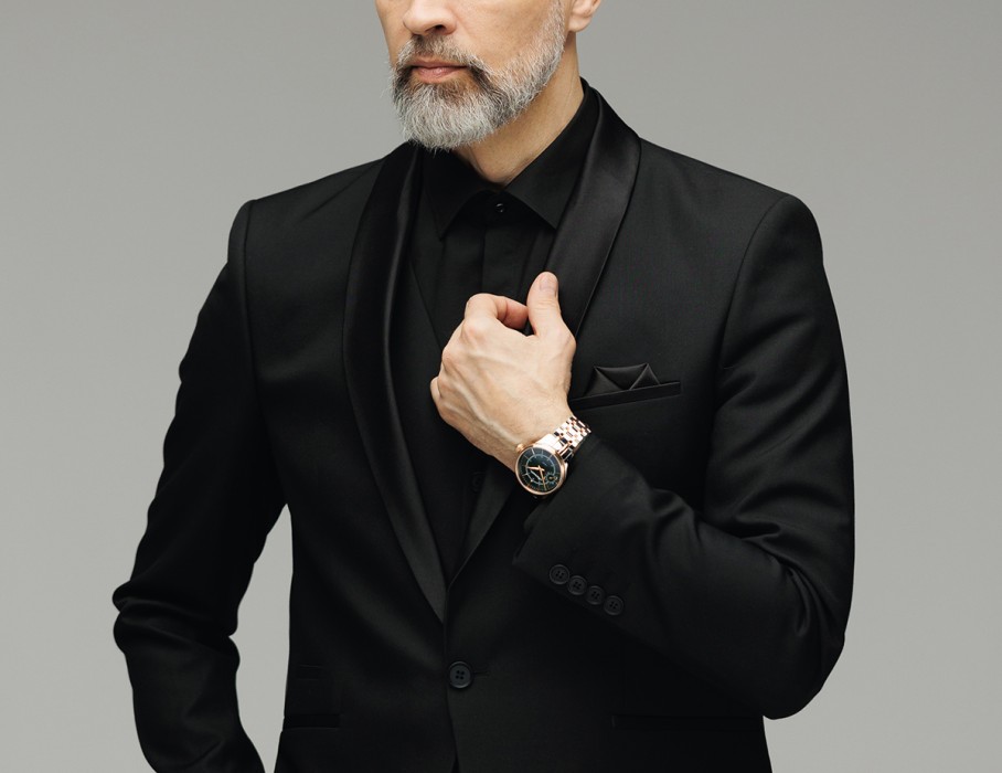 дебют tcb 3603 41 мм ручной завод вид справа