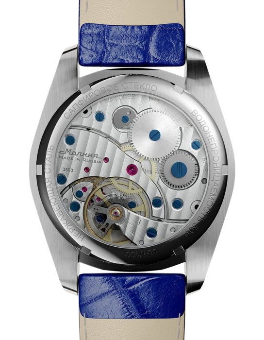 этюд tcb 3603 46 мм ручной подзавод от бренда молния вид слева