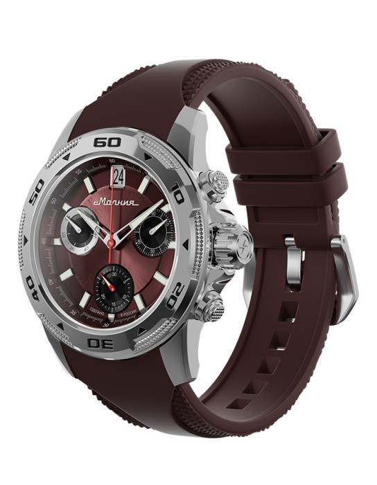 energy z60 42 мм кварц хронограф от бренда молния вид слева