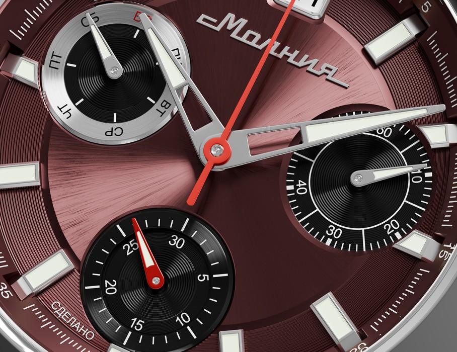 energy z60 42 мм кварц хронограф универсального стиля с лицевой стороны