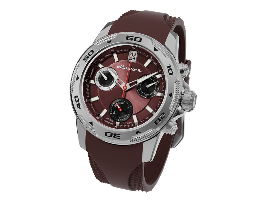 energy z60 42 мм кварц хронограф для взрослого возраста с изнаночной стороны