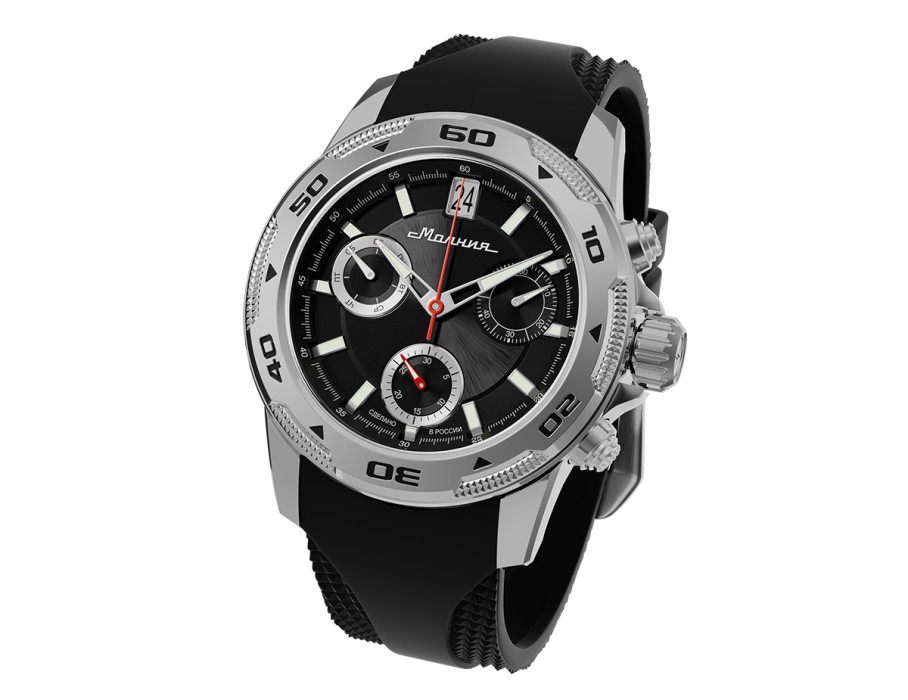 energy z60 42 мм кварц хронограф для взрослого возраста с изнаночной стороны