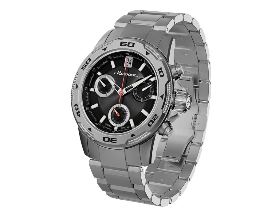 energy z60 42 мм кварц хронограф вид сзади