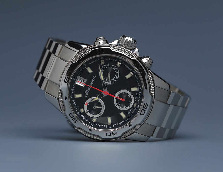 energy z60 42 мм кварц хронограф вид справа