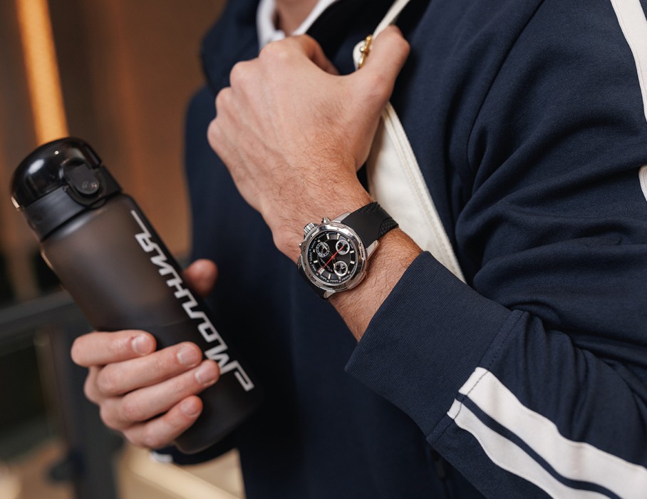 energy z60 42 мм кварц хронограф с лицевой стороны