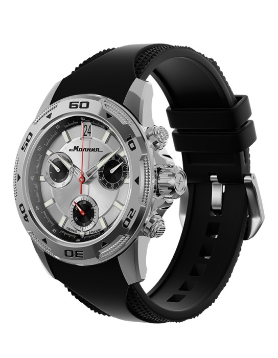 energy z60 42 мм кварц хронограф от бренда молния вид слева