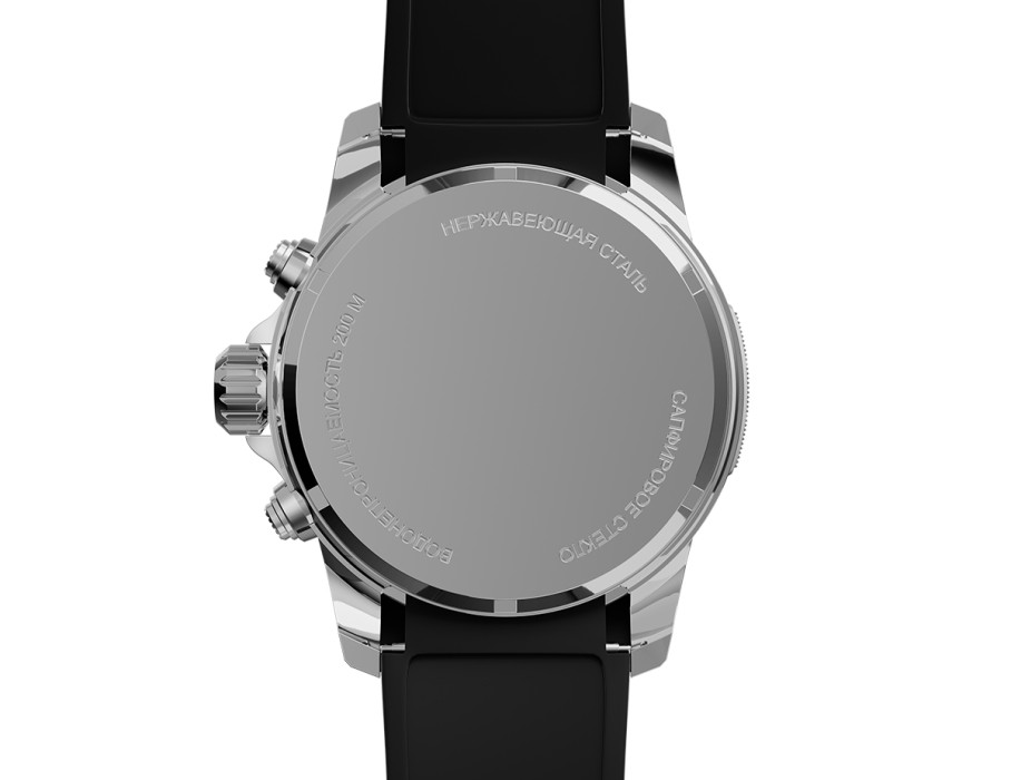 energy z60 42 мм кварц хронограф из проверенных материалов спереди