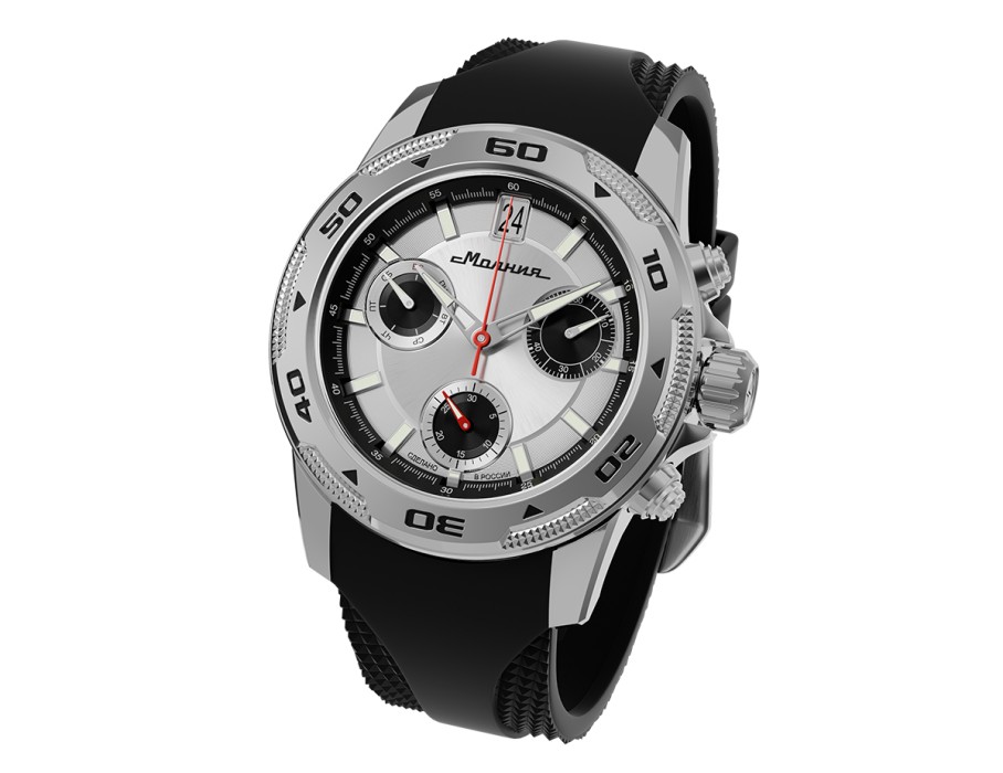 energy z60 42 мм кварц хронограф для взрослого возраста с изнаночной стороны