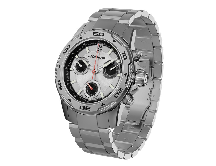 energy z60 42 мм кварц хронограф вид сзади