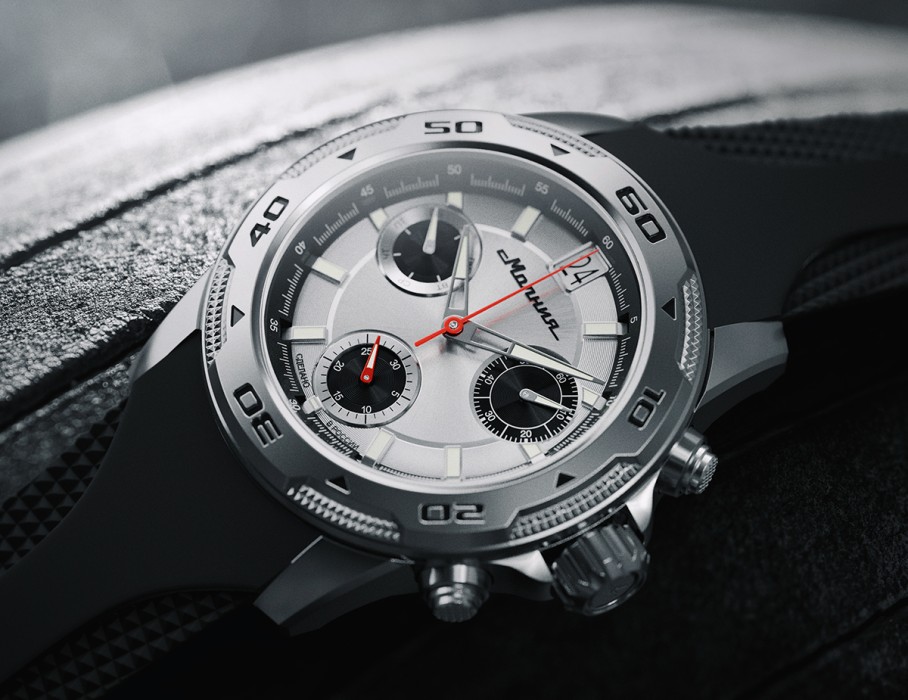 energy z60 42 мм кварц хронограф спереди