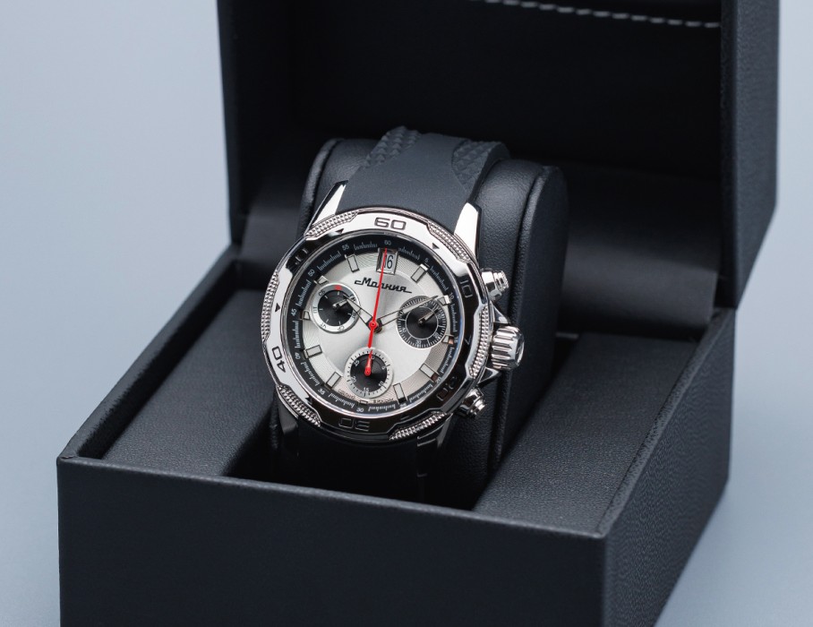 energy z60 42 мм кварц хронограф вид сзади