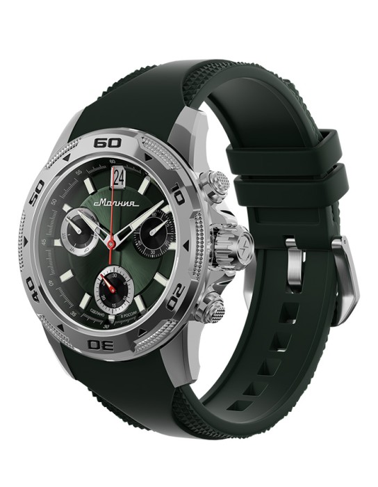 energy z60 42 мм кварц хронограф от бренда молния вид слева