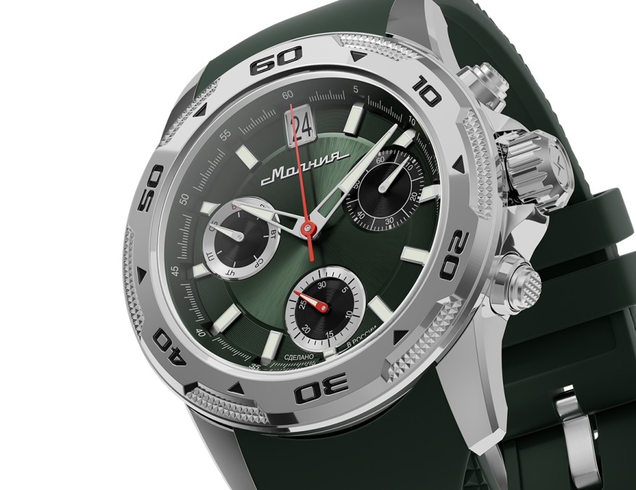 energy z60 42 мм кварц хронограф вид слева