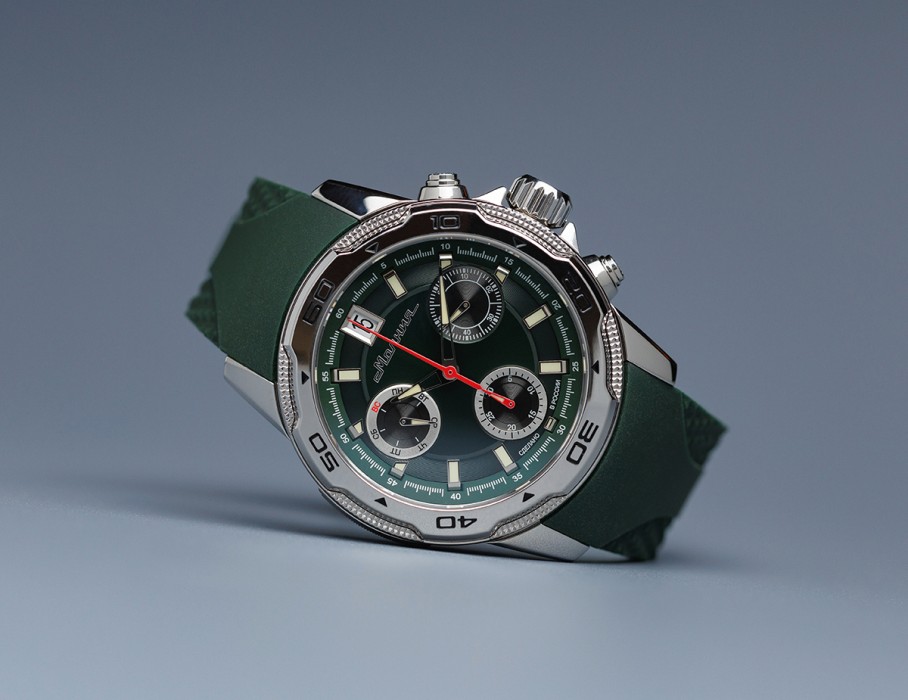 energy z60 42 мм кварц хронограф вид справа