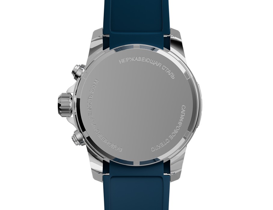 energy z60 42 мм кварц хронограф из проверенных материалов спереди