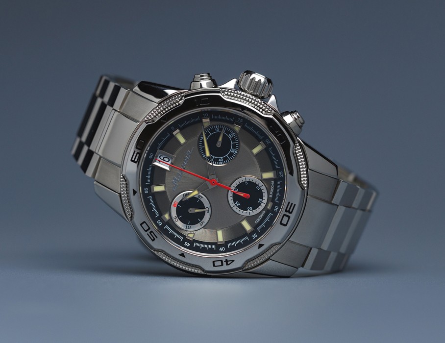 energy z60 42 мм кварц хронограф вид сбоку