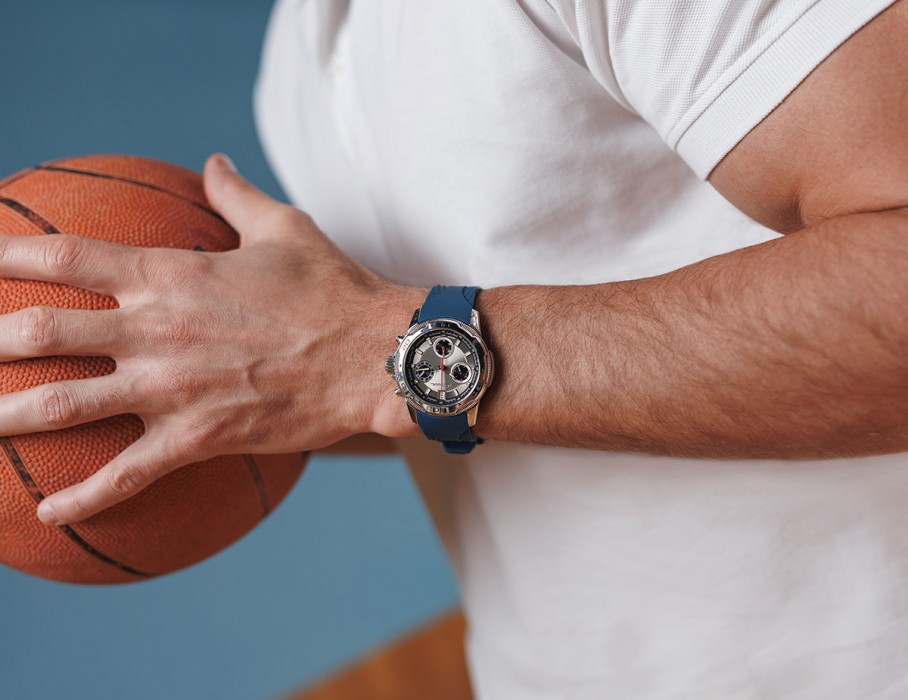 energy z60 42 мм кварц хронограф вид справа