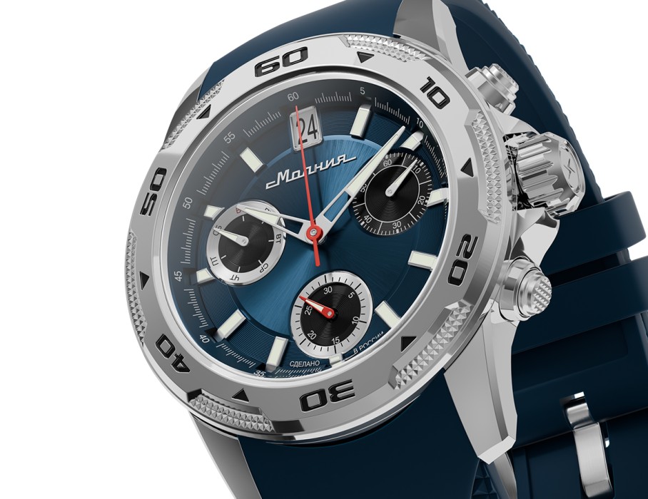 energy z60 42 мм кварц хронограф вид слева