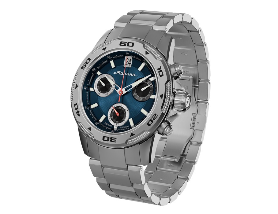 energy z60 42 мм кварц хронограф вид сзади