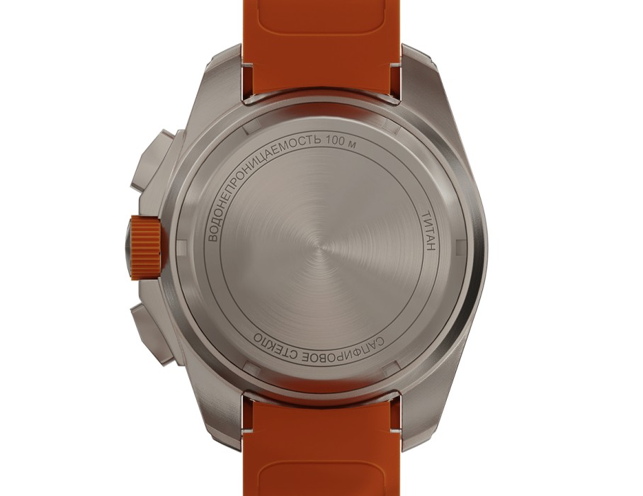 energy z60 44 мм кварц хронограф титан из титана спереди