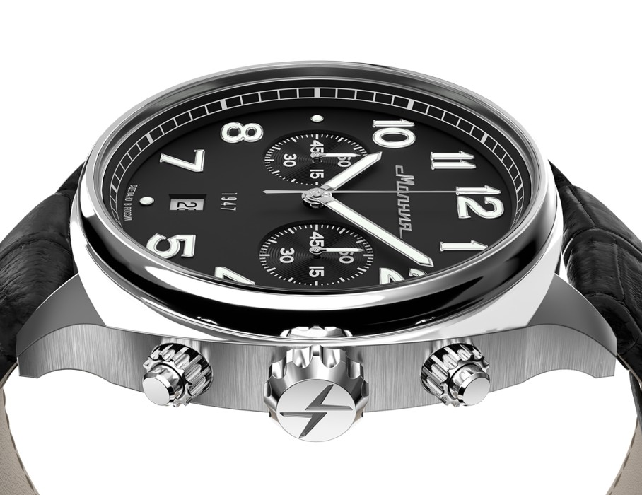 evolution 6s21 42 мм кварц хронограф из россии вид сбоку