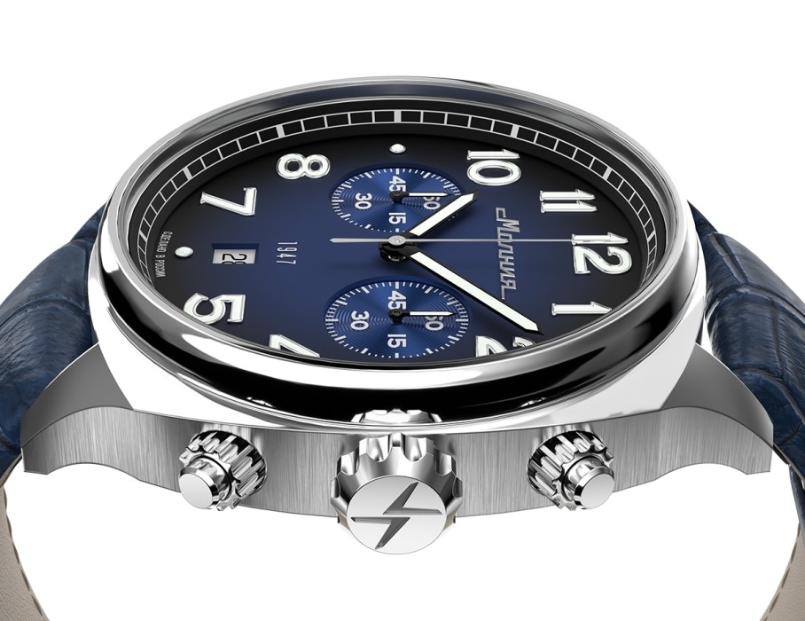 evolution 6s21 42 мм кварц хронограф из россии вид сбоку