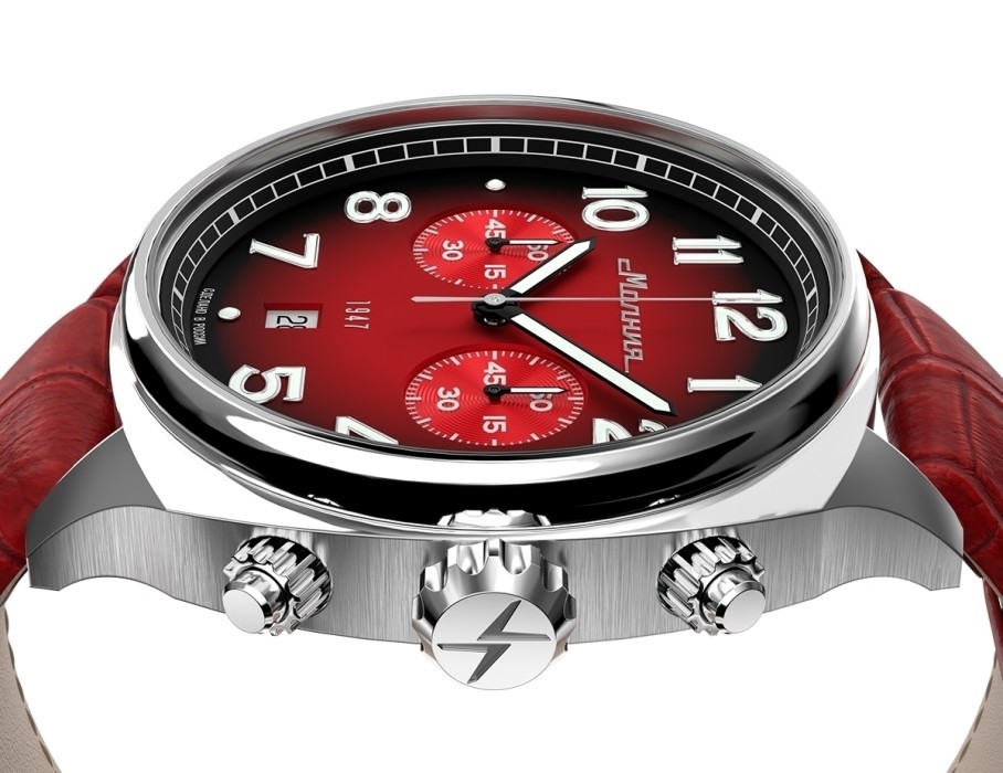 evolution 6s21 42 мм кварц хронограф из россии вид сбоку